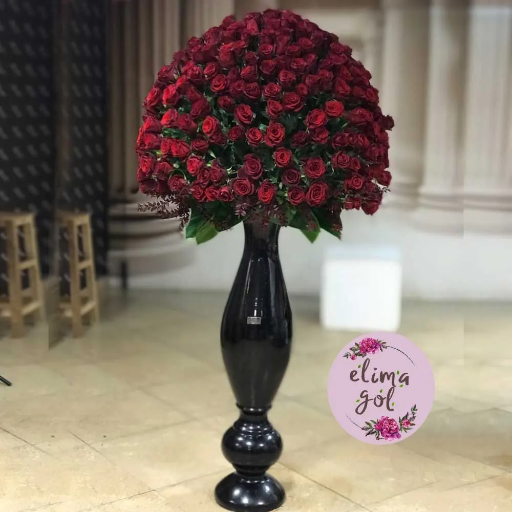 جام ایستاده رز هلندی 280 شاخه 360 درجه