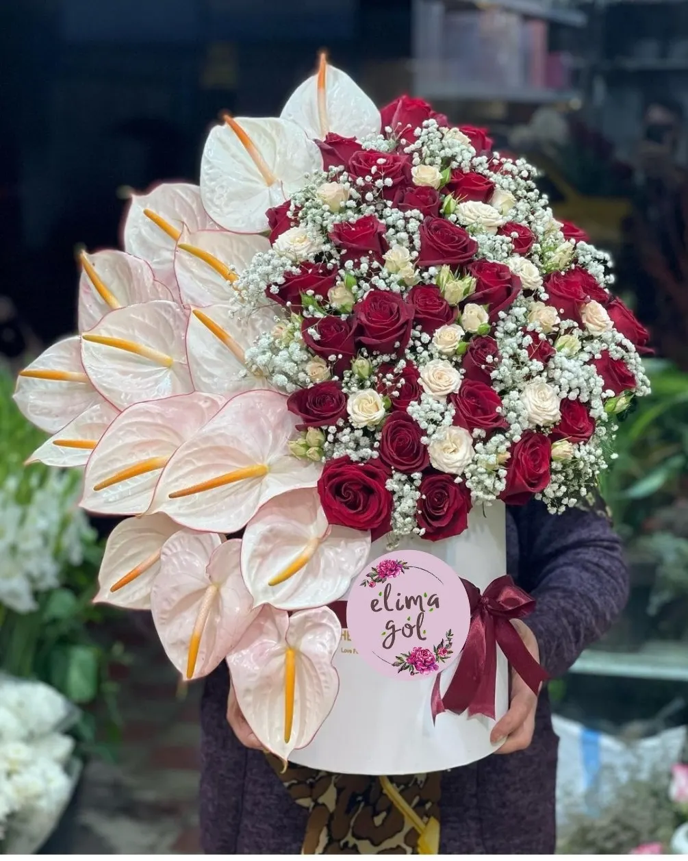 باکس گل بزرگ تبریک